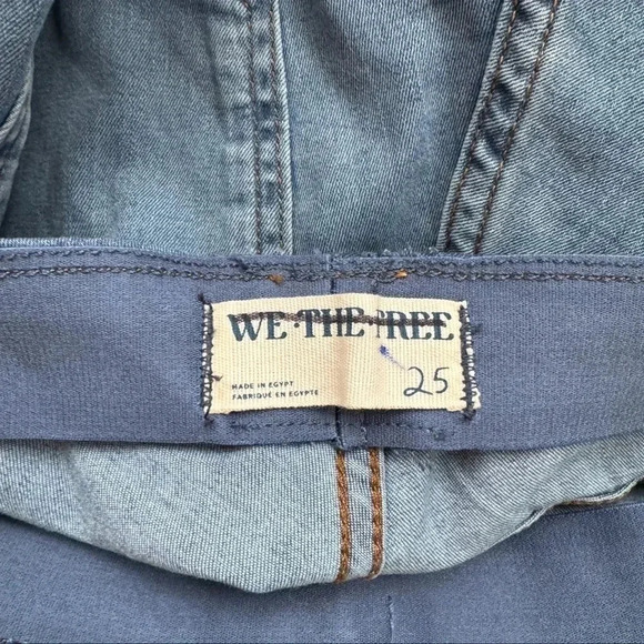 NWT Free People Penny Pull On Flare Jeans Stretch Mid Rise We The Free Blue - Picture 9 of 16